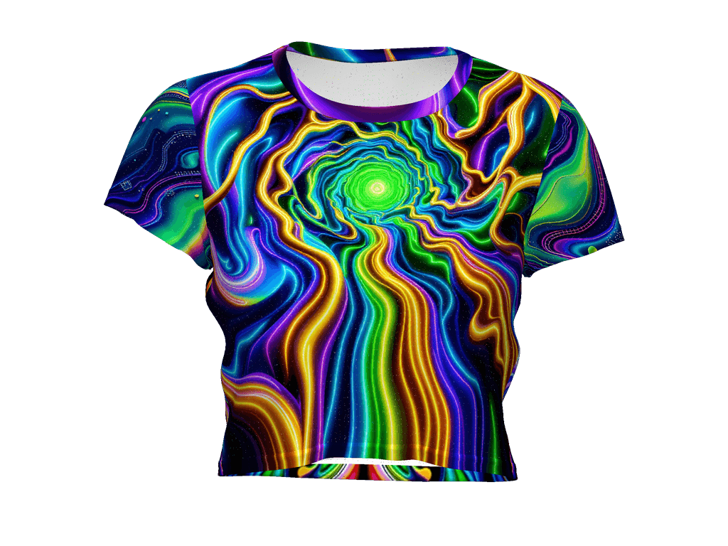 All-Over Print Crop Tee