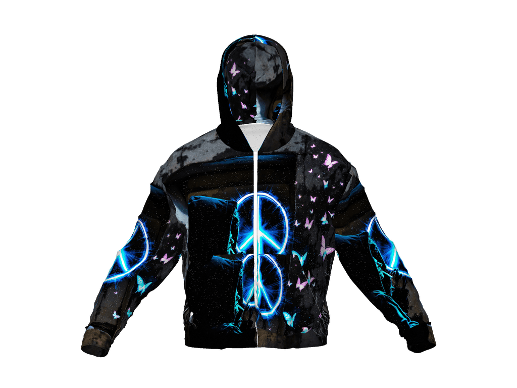 All-Over Print Recycled Unisex Zip Hoodie