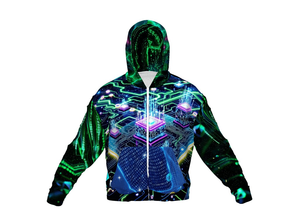 All-Over Print Recycled Unisex Zip Hoodie