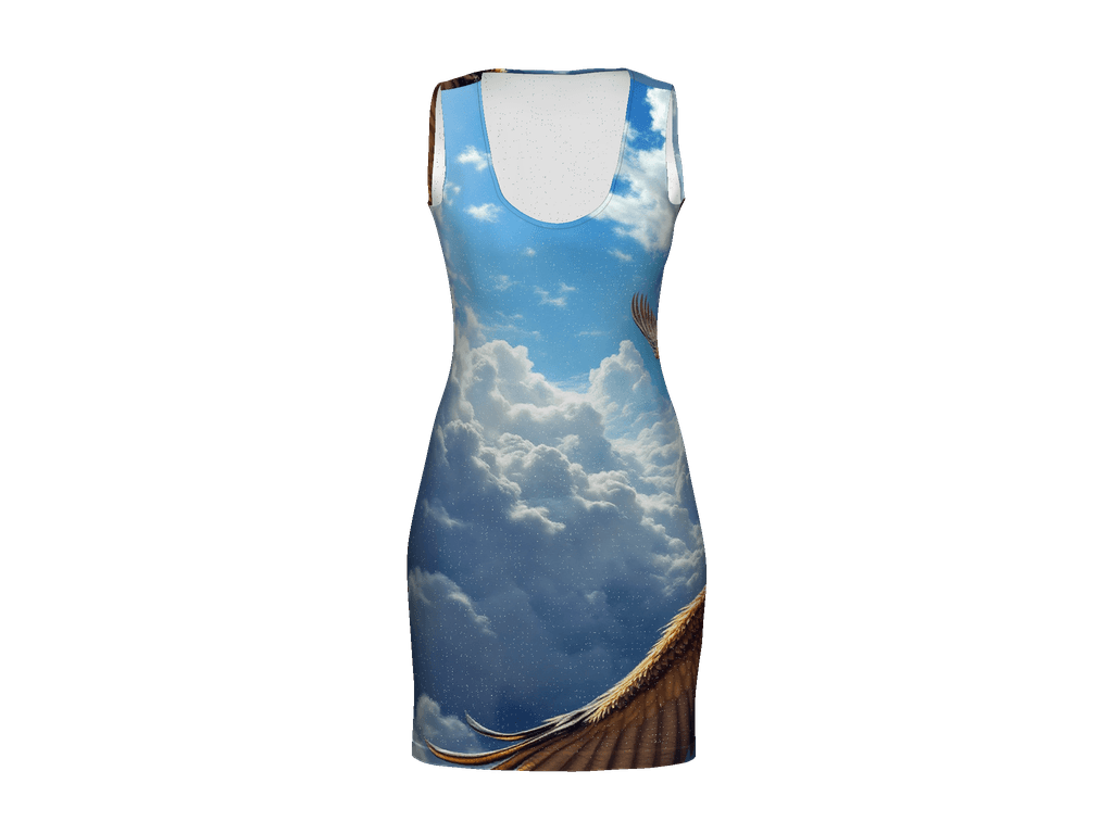 All-Over Print Bodycon Dress