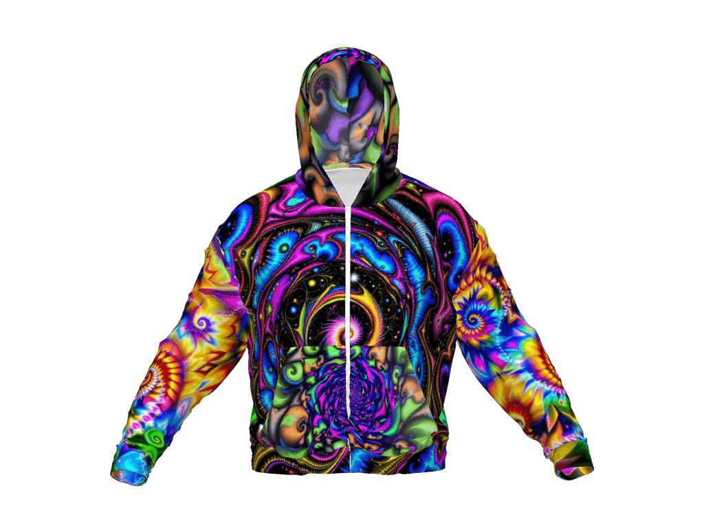All-Over Print Recycled Unisex Zip Hoodie