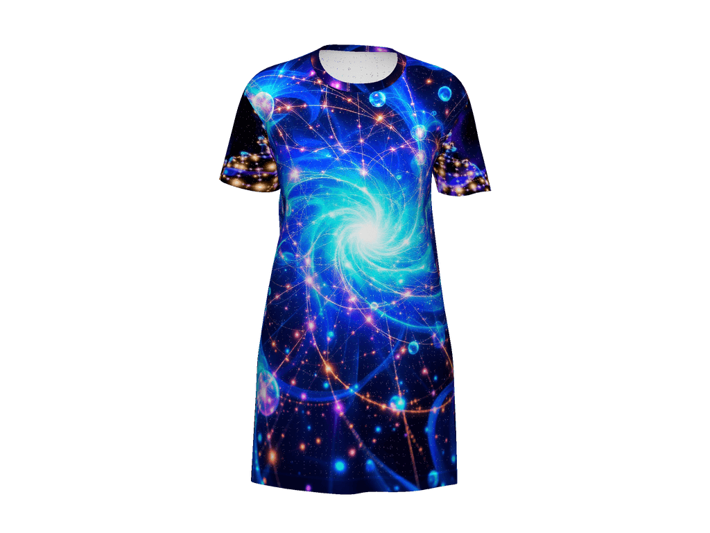 All-Over Print T-Shirt Dress