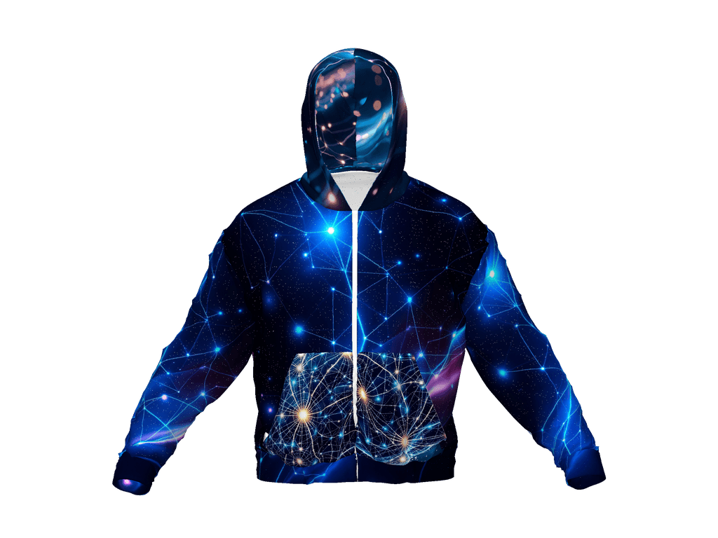 All-Over Print Recycled Unisex Zip Hoodie