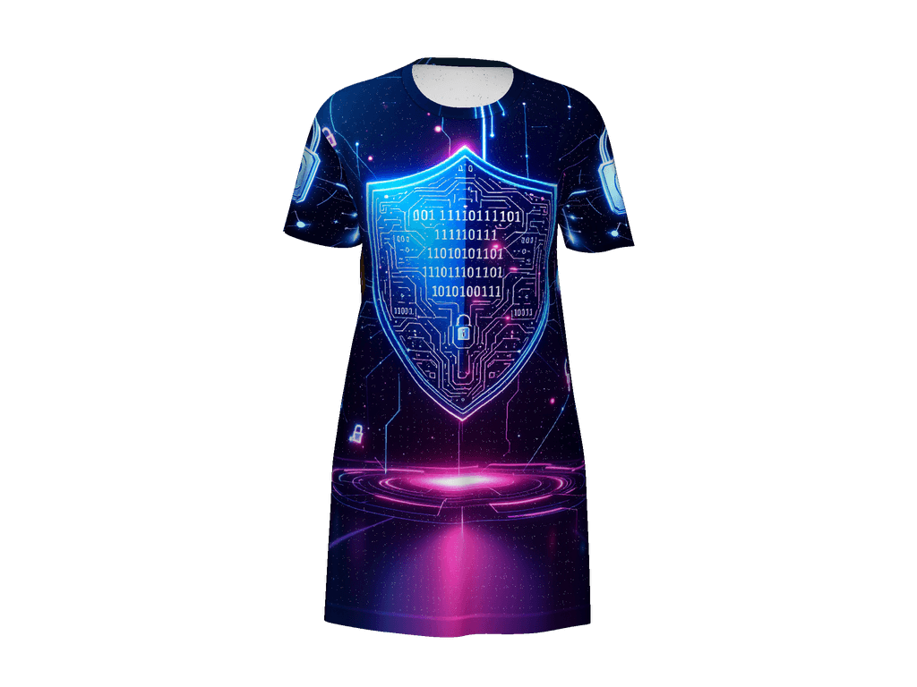 All-Over Print T-Shirt Dress