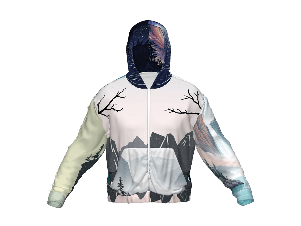 All-Over Print Recycled Unisex Zip Hoodie