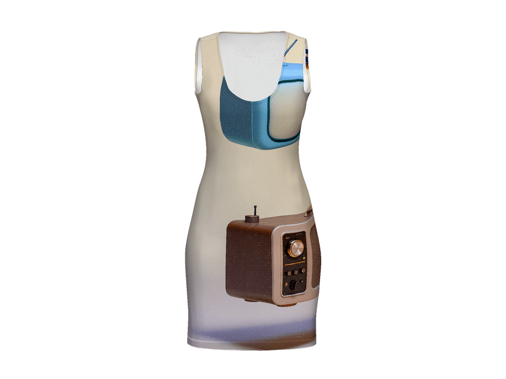 All-Over Print Bodycon Dress