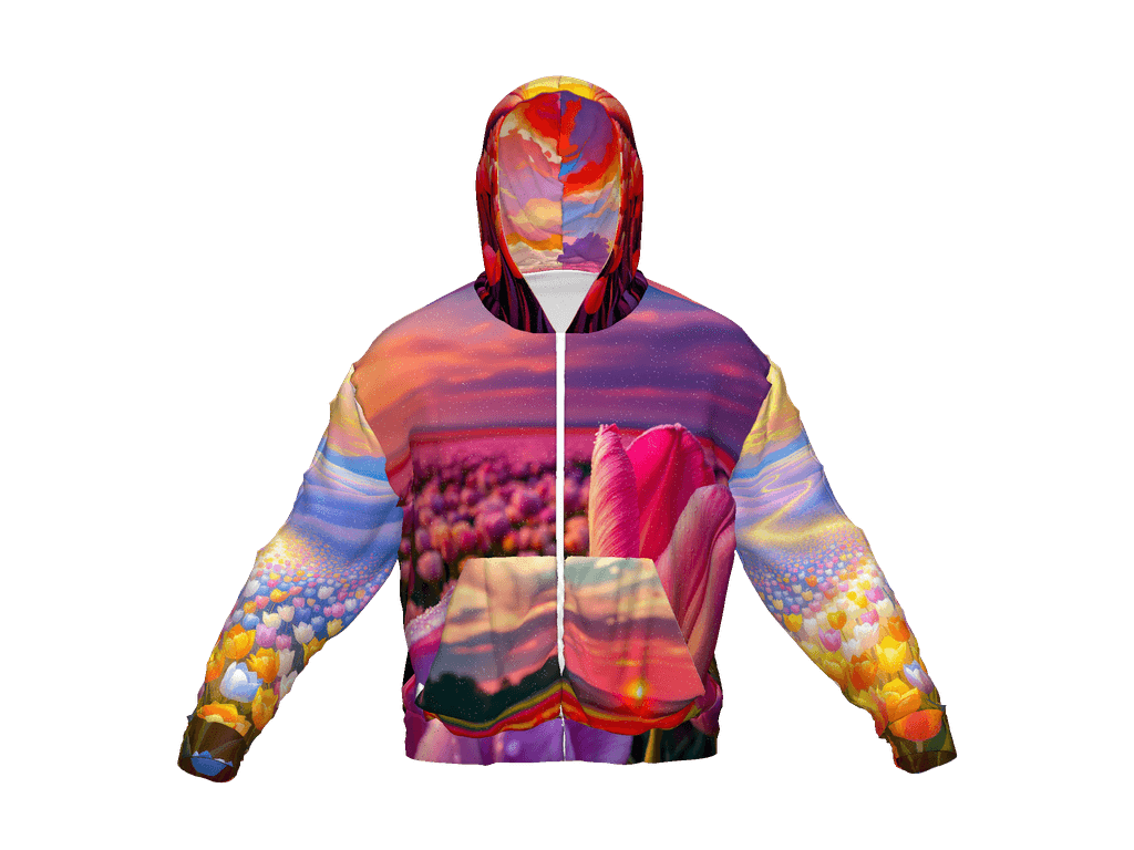 All-Over Print Recycled Unisex Zip Hoodie