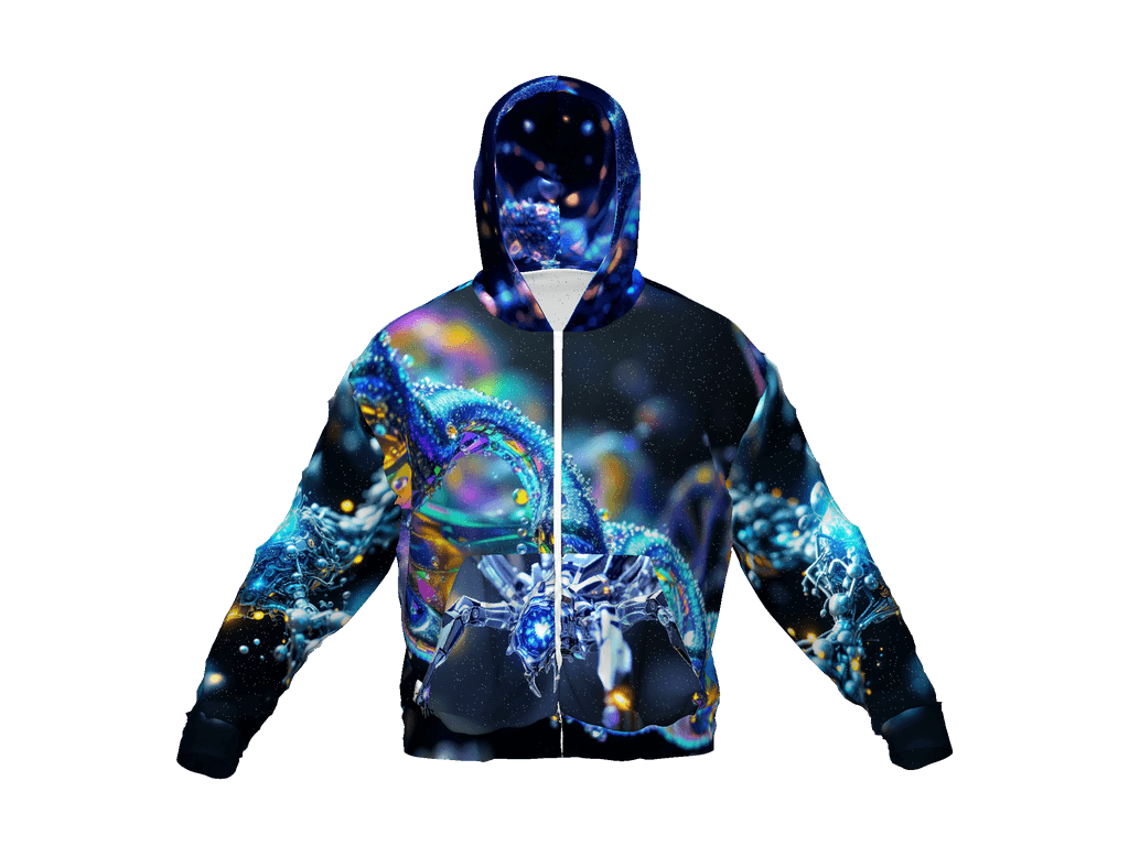 All-Over Print Recycled Unisex Zip Hoodie
