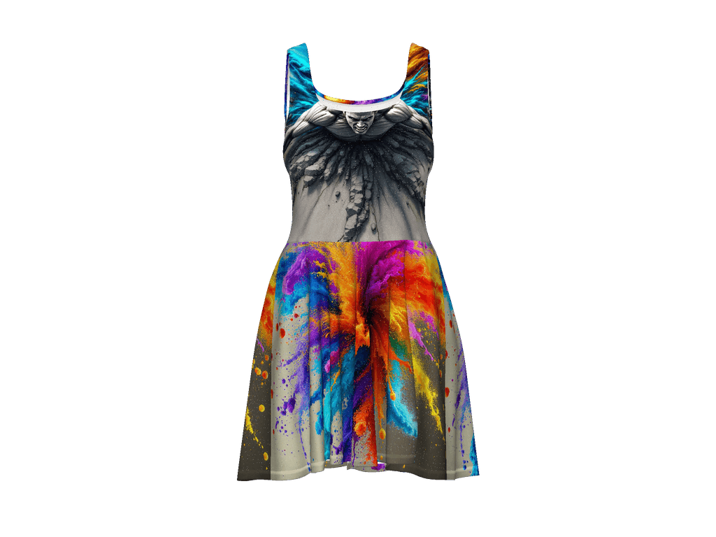 All-Over Print Skater Dress