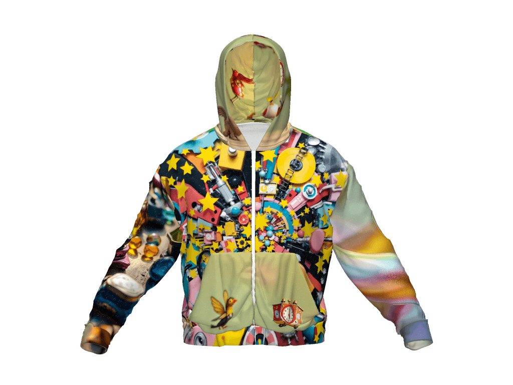 All-Over Print Recycled Unisex Zip Hoodie
