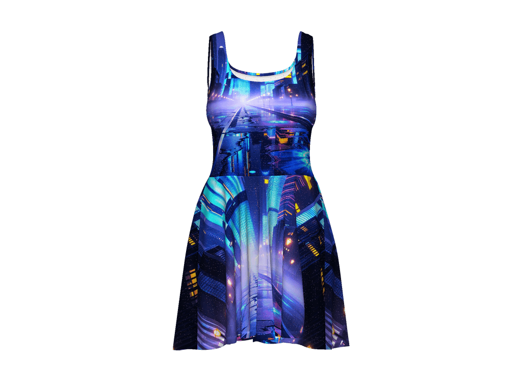 All-Over Print Skater Dress