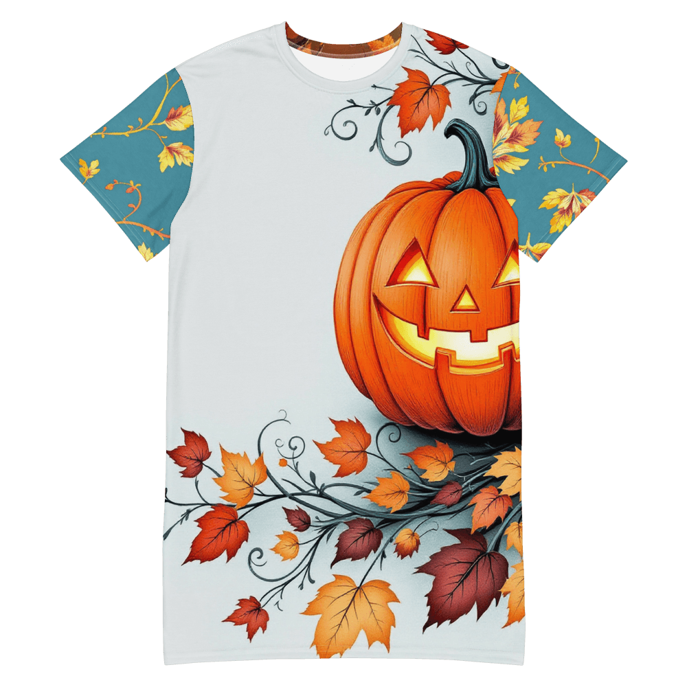Pumpkin T-shirt Dress