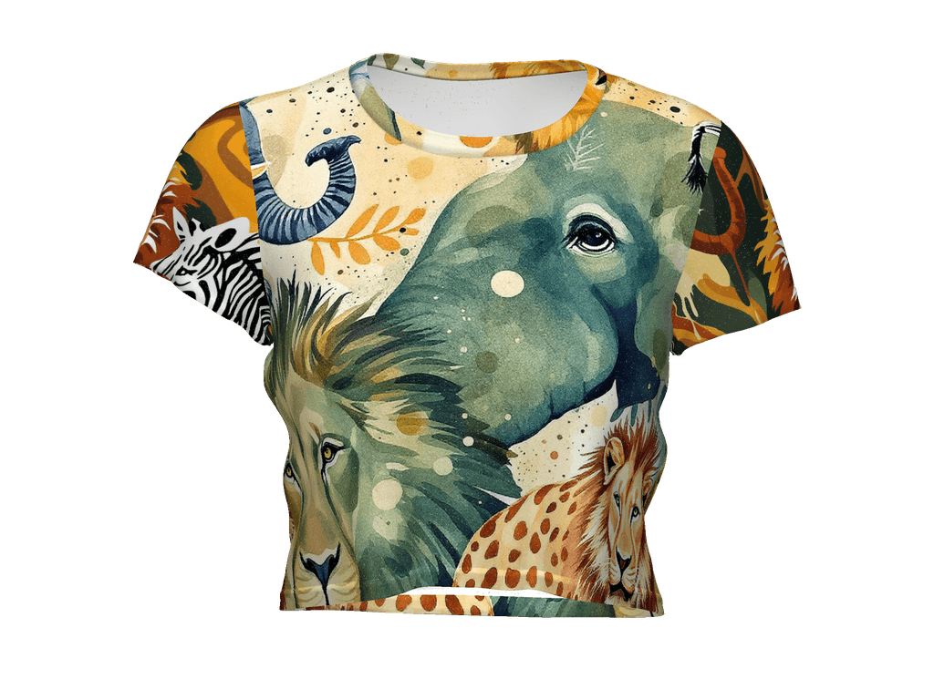 All-Over Print Crop Tee