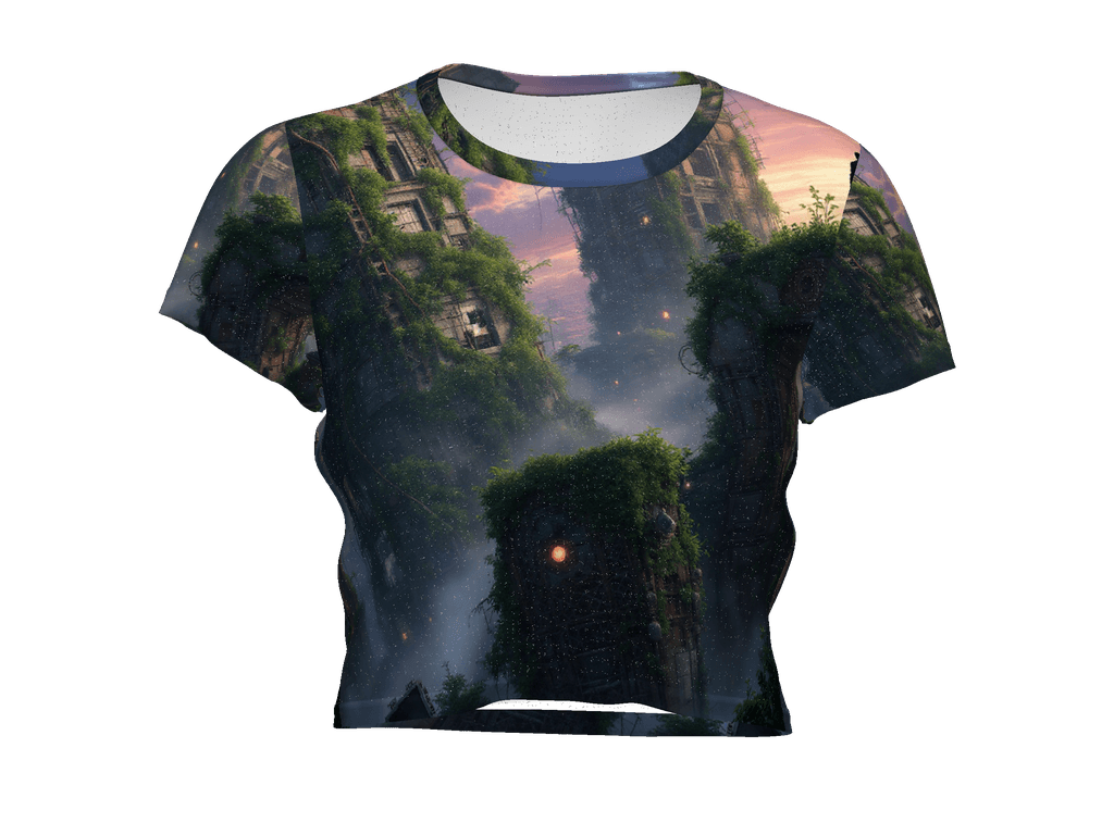 All-Over Print Crop Tee