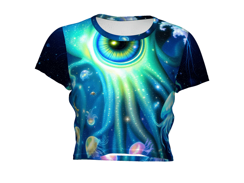 All-Over Print Crop Tee