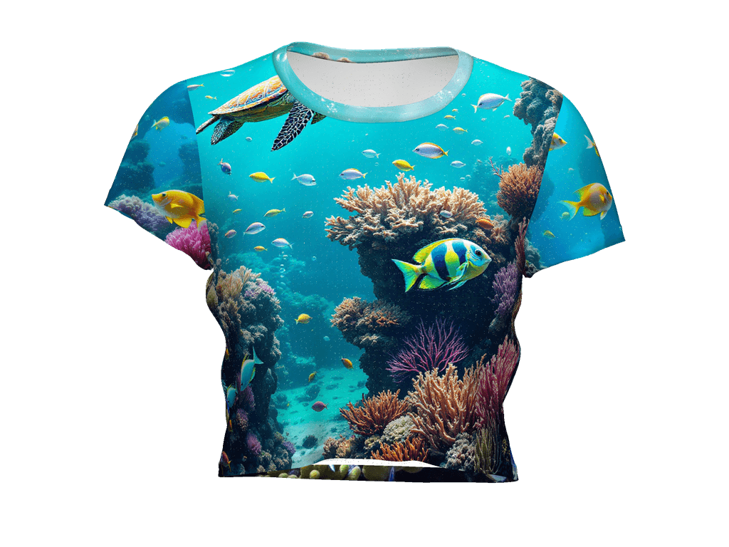 All-Over Print Crop Tee