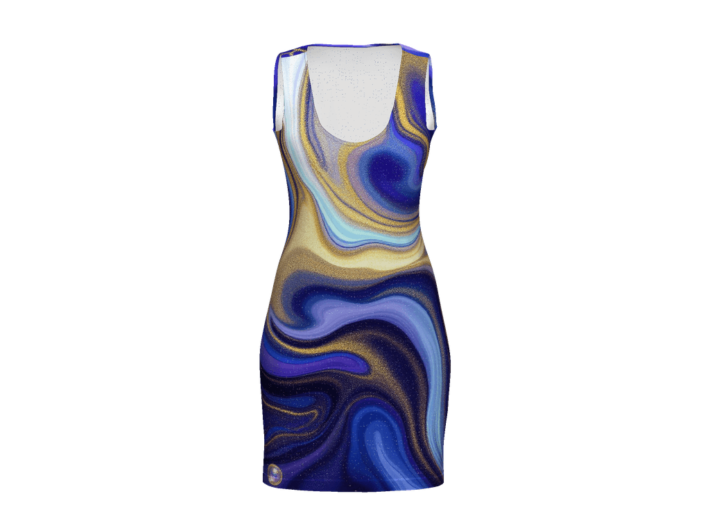 All-Over Print Bodycon Dress