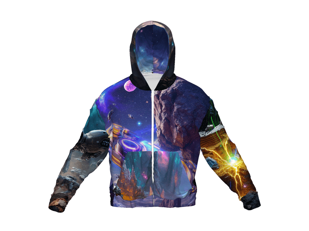 All-Over Print Recycled Unisex Zip Hoodie