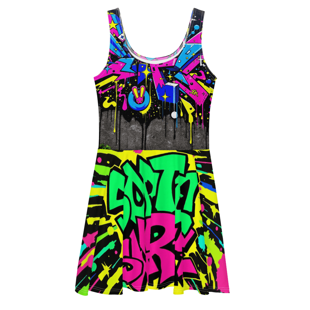 All-Over Print Skater Dress