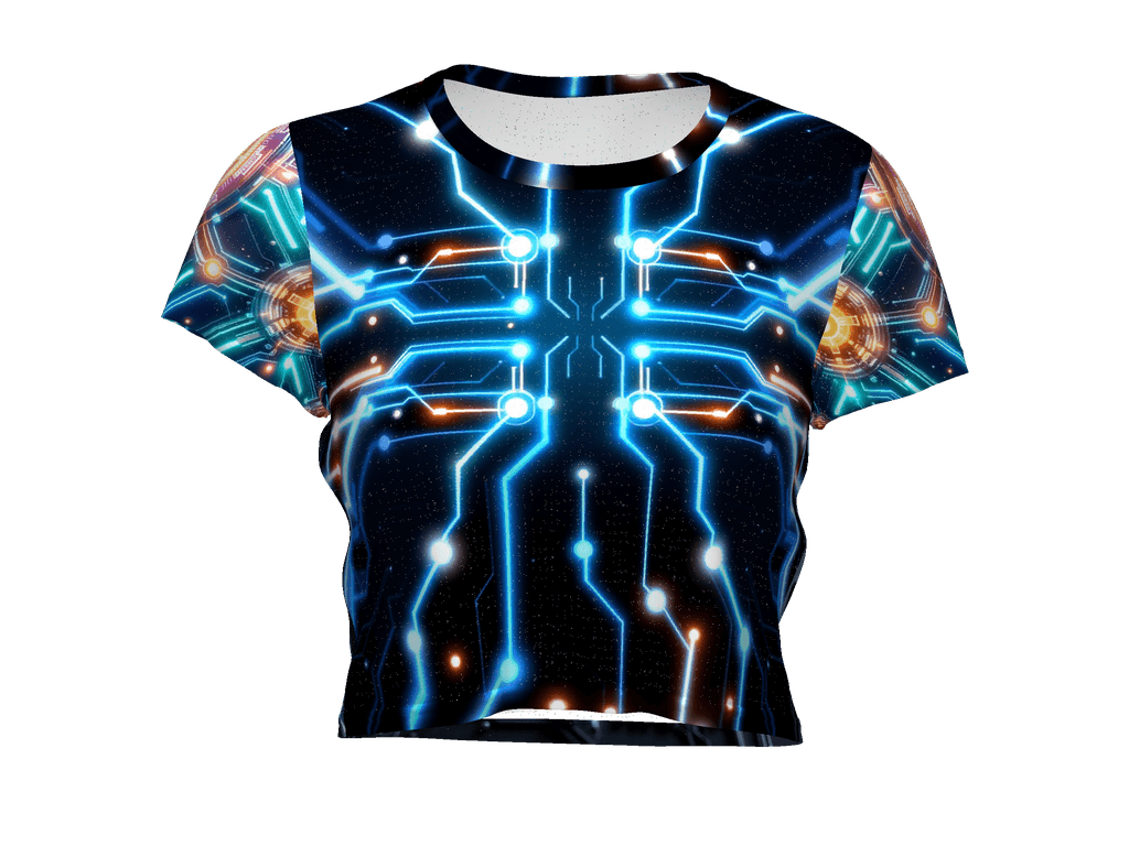 All-Over Print Crop Tee