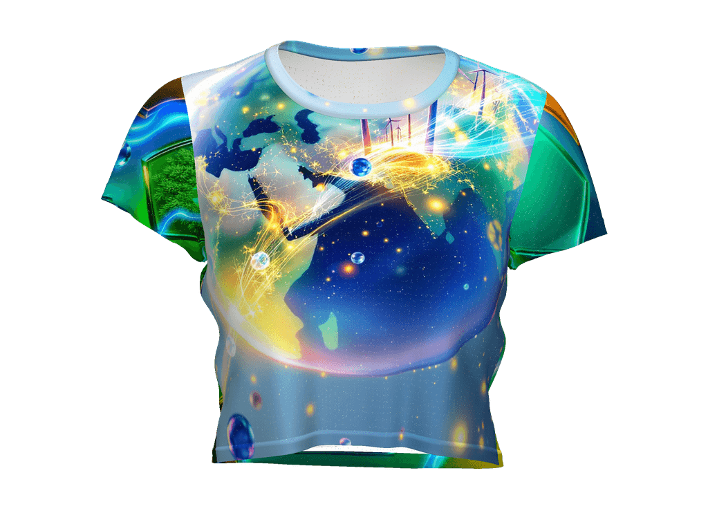 All-Over Print Crop Tee