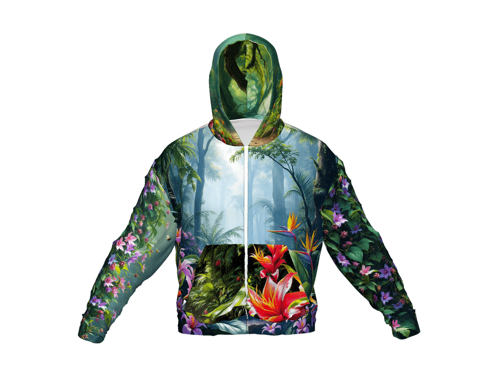 All-Over Print Recycled Unisex Zip Hoodie