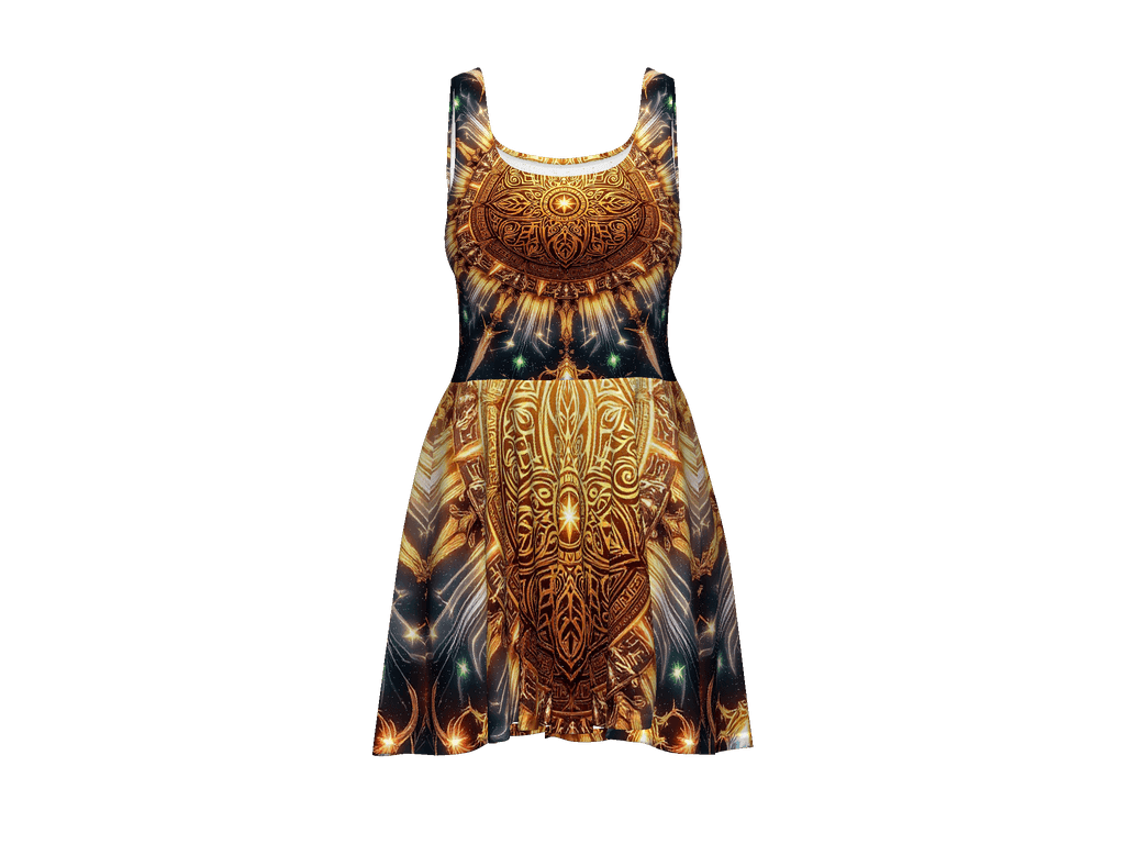 All-Over Print Skater Dress