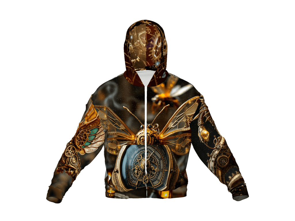 All-Over Print Recycled Unisex Zip Hoodie