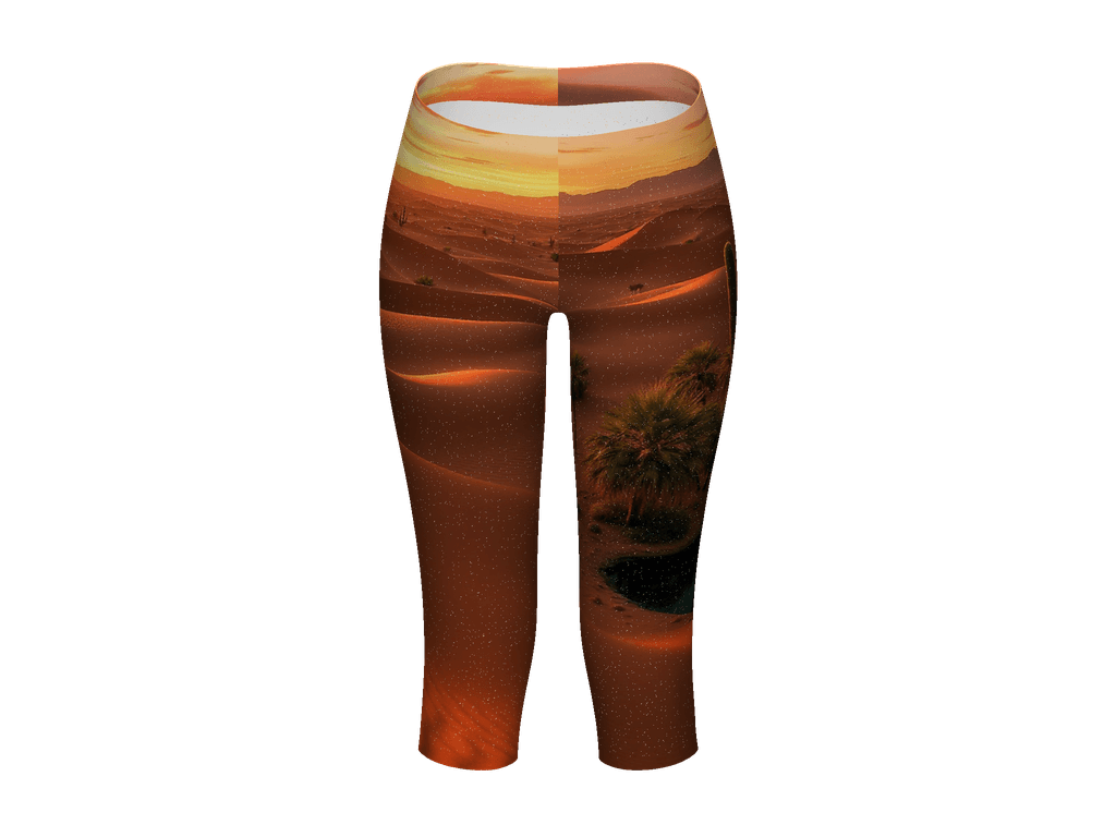 All-Over Print Capri Leggings