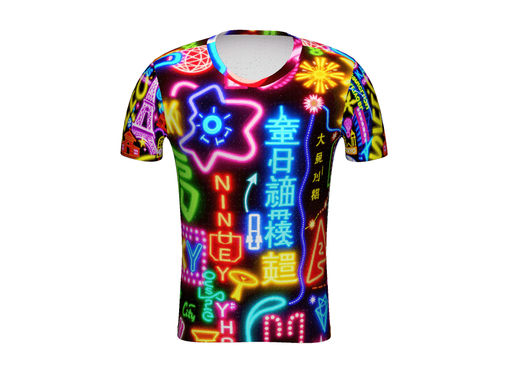 All-Over Print Men's Athletic T-Shirt