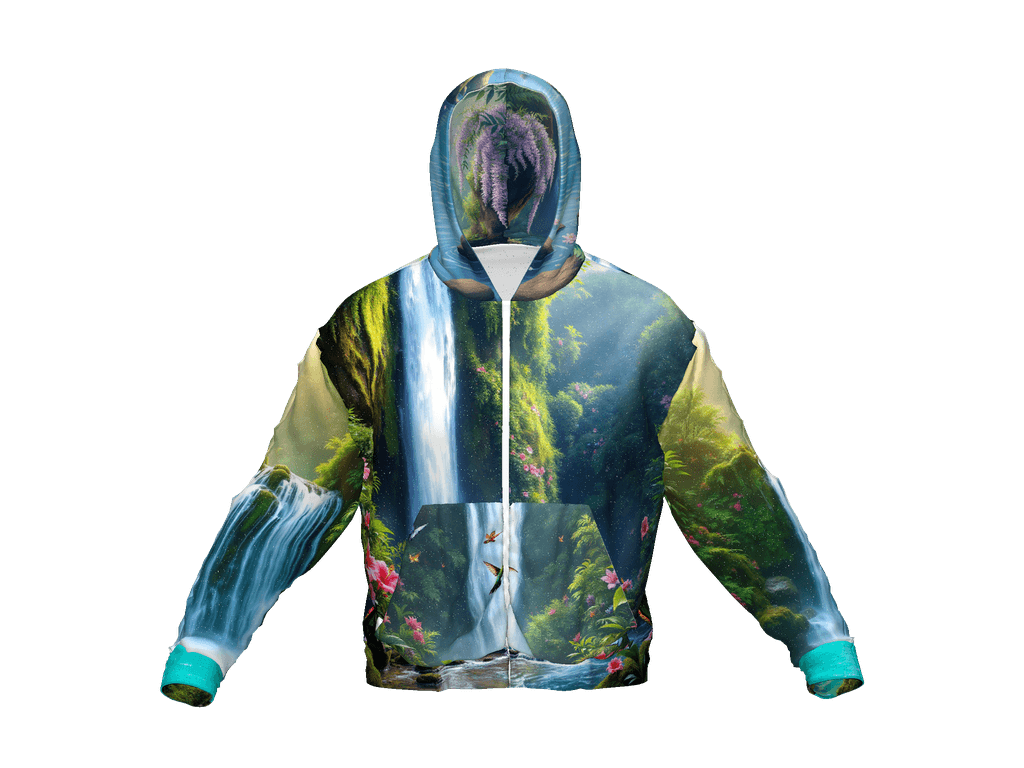 All-Over Print Recycled Unisex Zip Hoodie