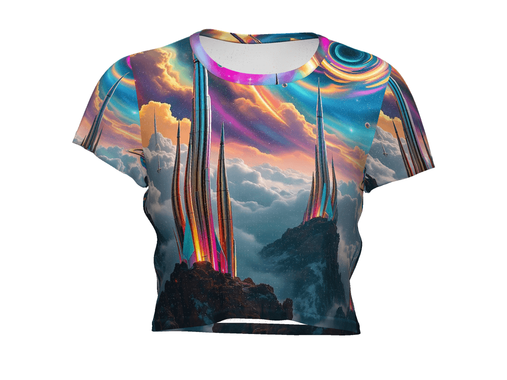 All-Over Print Crop Tee