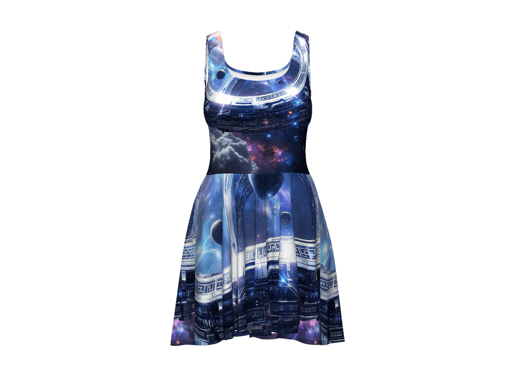 All-Over Print Skater Dress