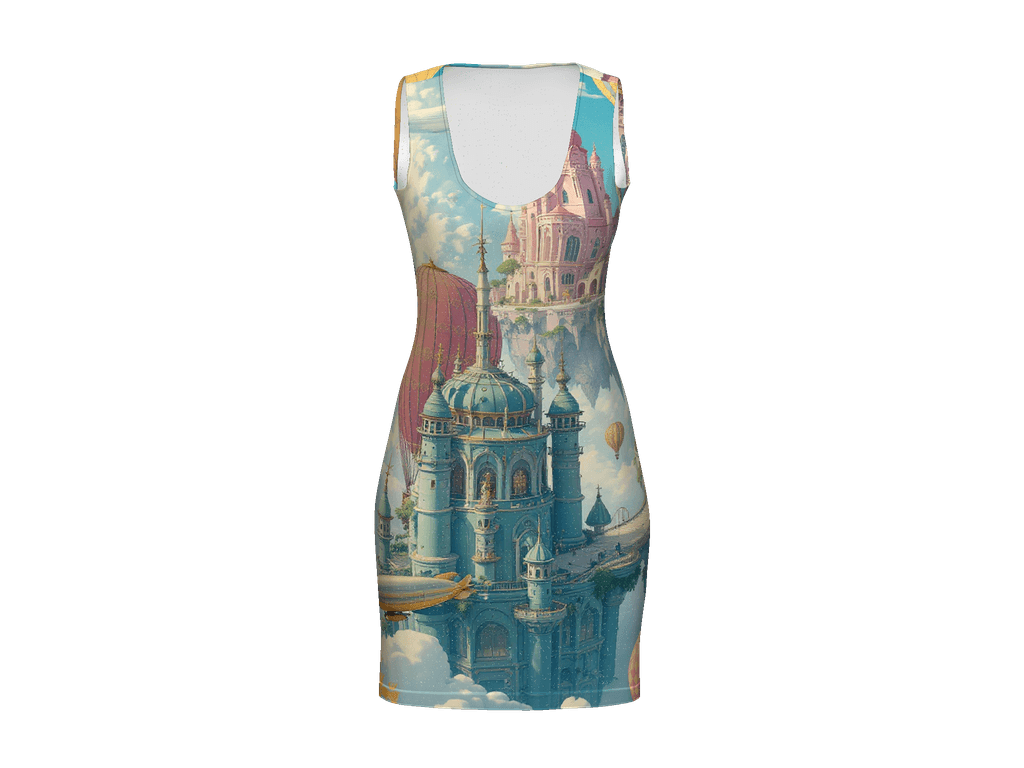 All-Over Print Bodycon Dress