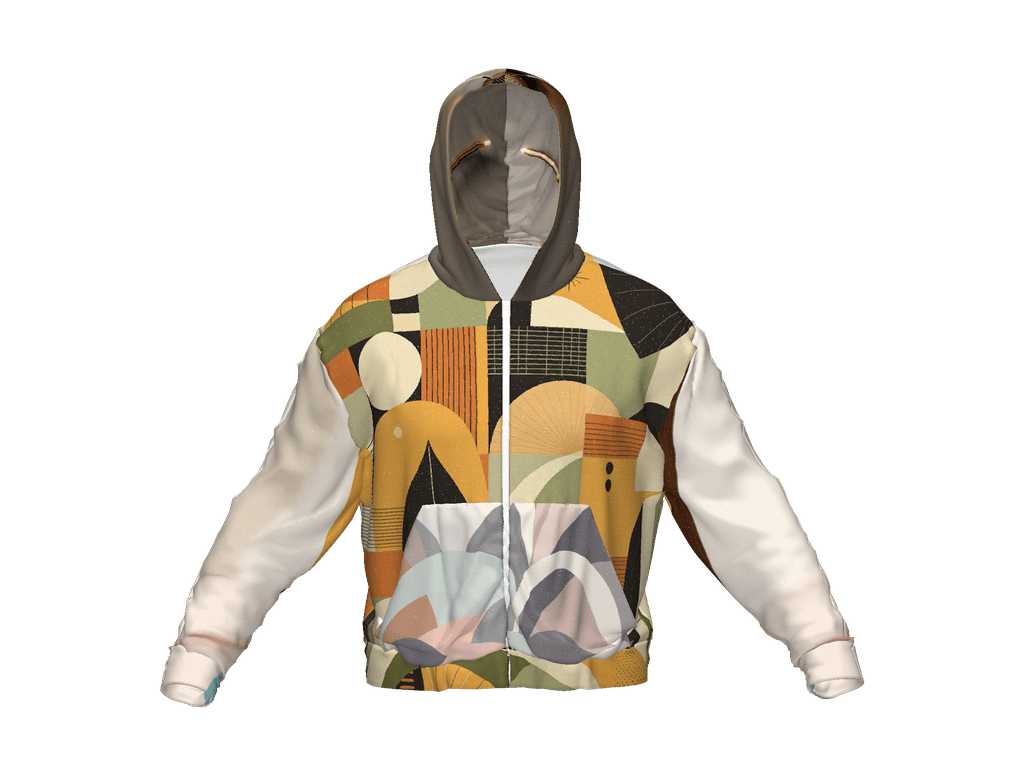 All-Over Print Recycled Unisex Zip Hoodie