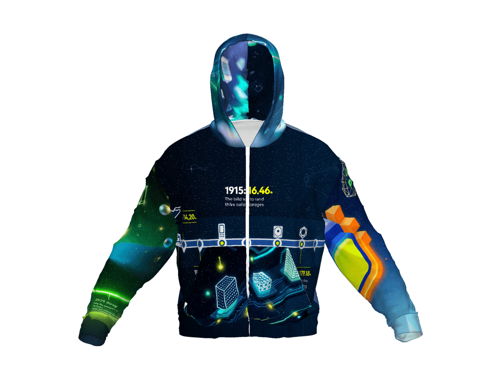 All-Over Print Recycled Unisex Zip Hoodie