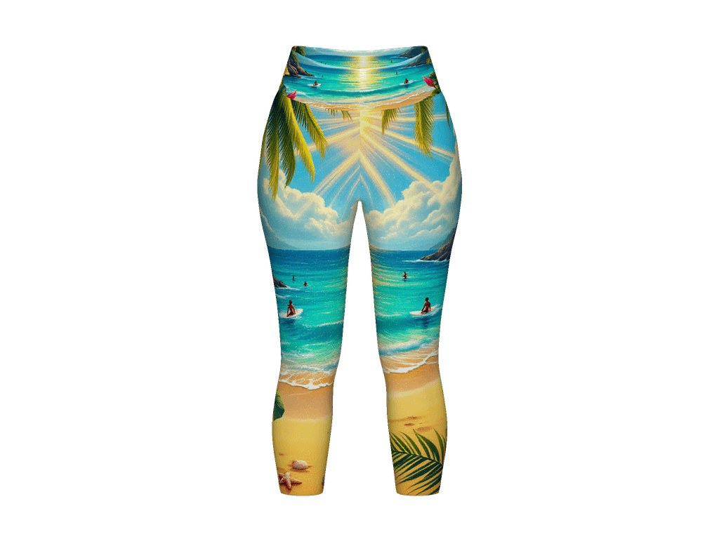 All-Over Print Yoga Capri Leggings
