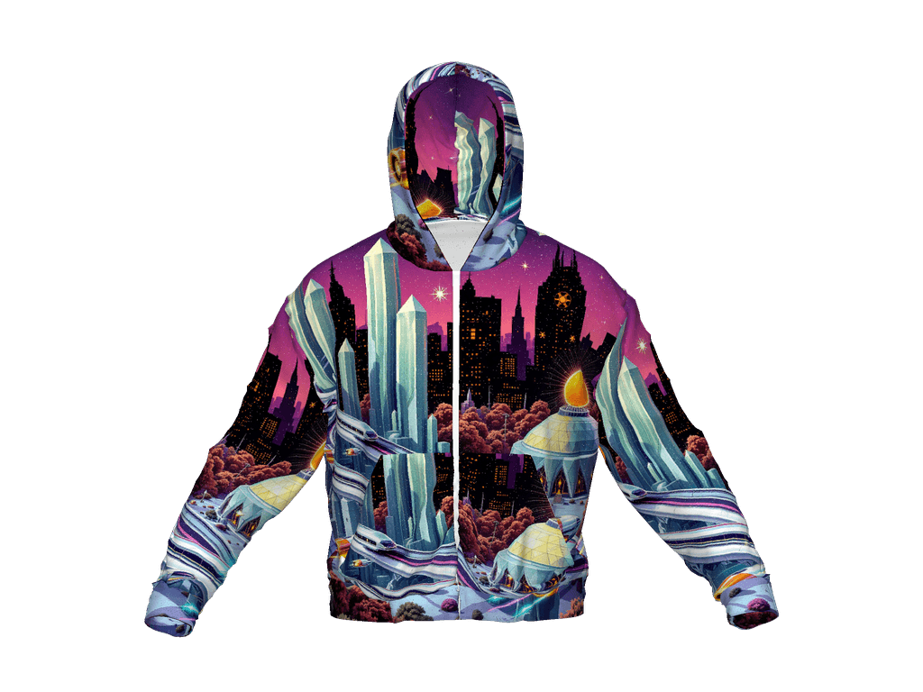 All-Over Print Recycled Unisex Zip Hoodie