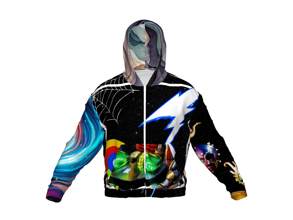 All-Over Print Recycled Unisex Zip Hoodie