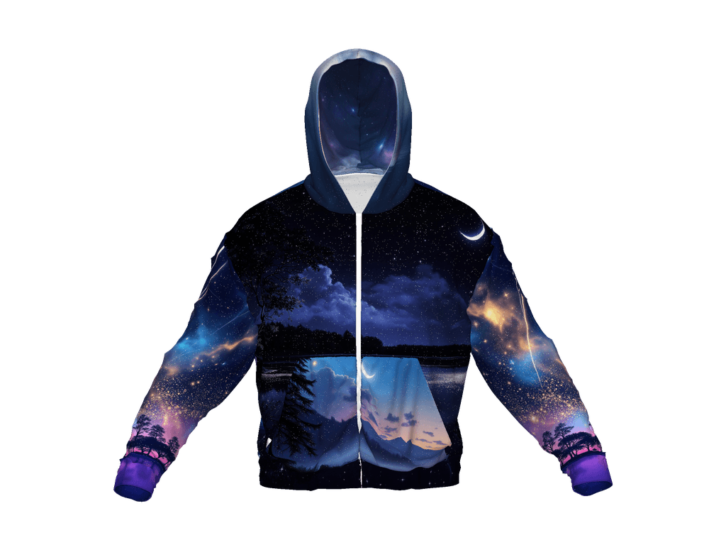 All-Over Print Recycled Unisex Zip Hoodie