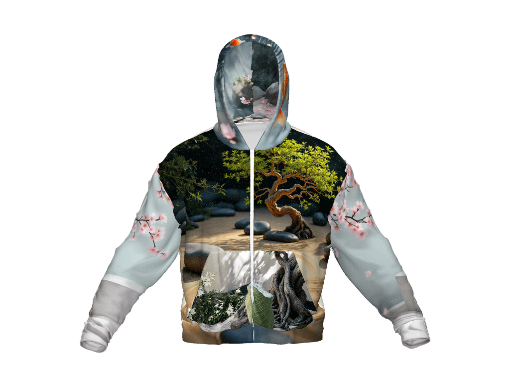 All-Over Print Recycled Unisex Zip Hoodie