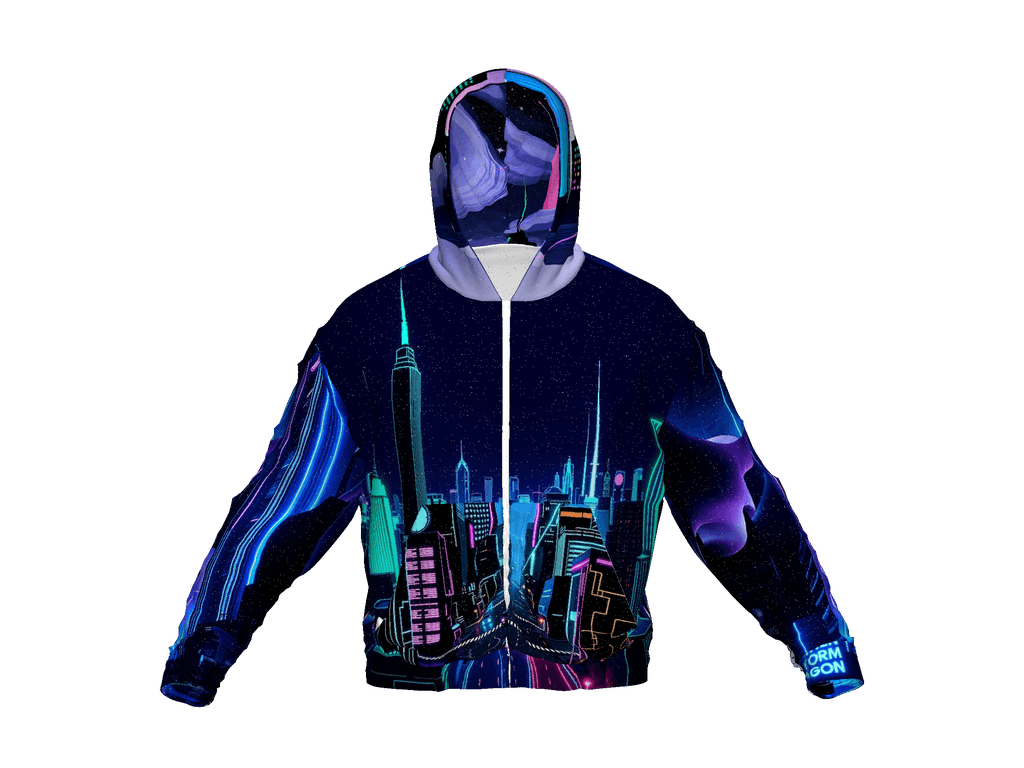 All-Over Print Recycled Unisex Zip Hoodie