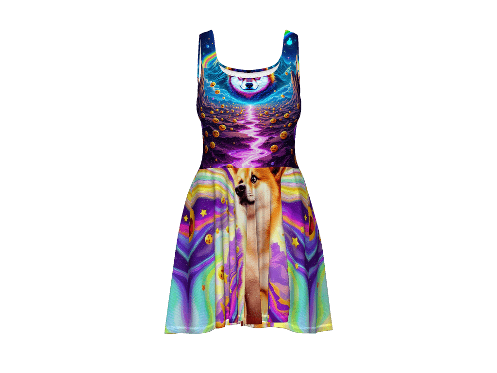 All-Over Print Skater Dress
