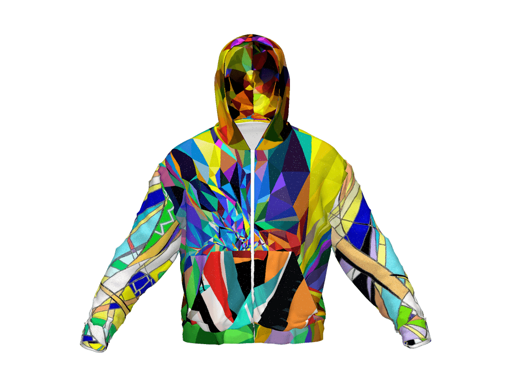All-Over Print Recycled Unisex Zip Hoodie