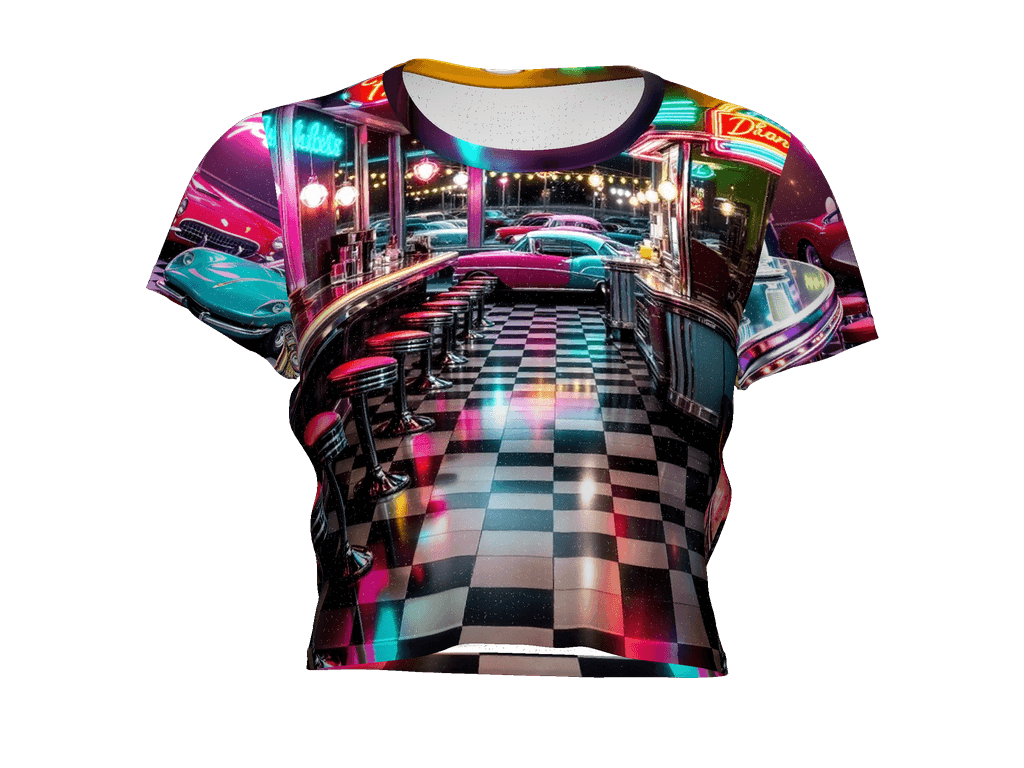 All-Over Print Crop Tee