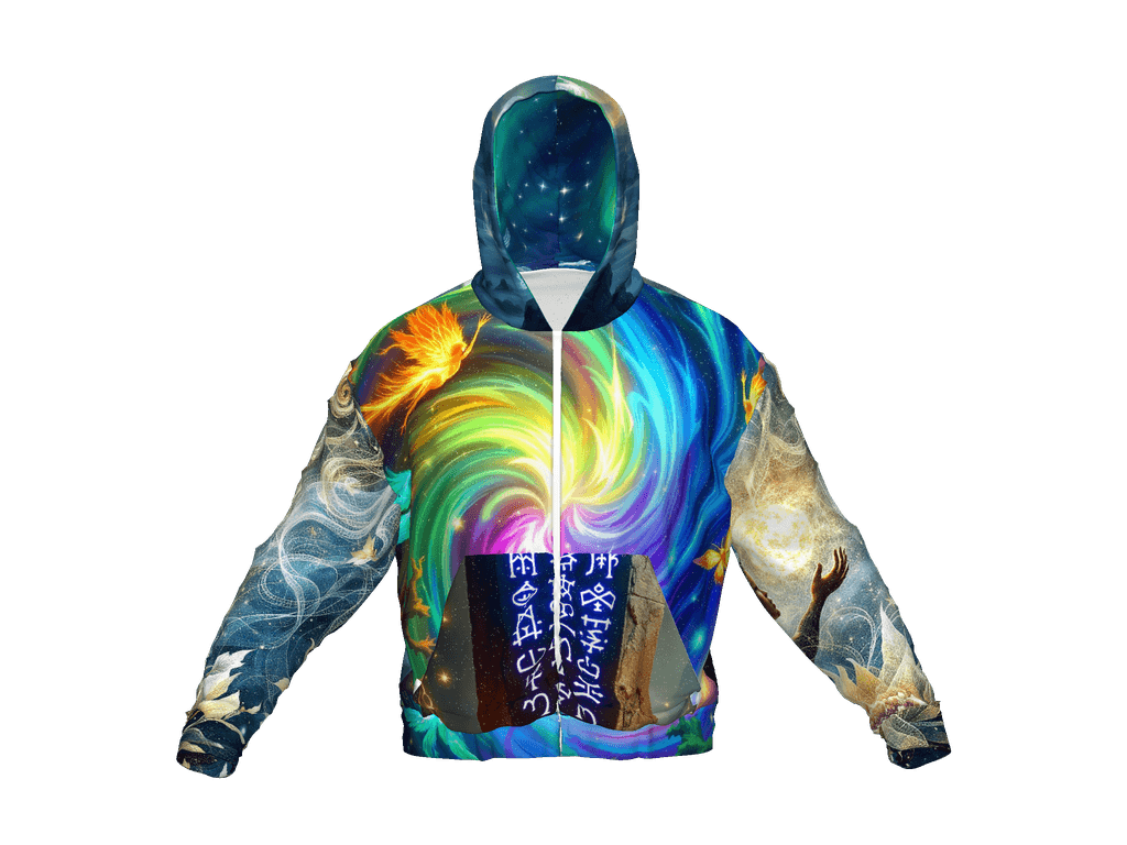 All-Over Print Recycled Unisex Zip Hoodie