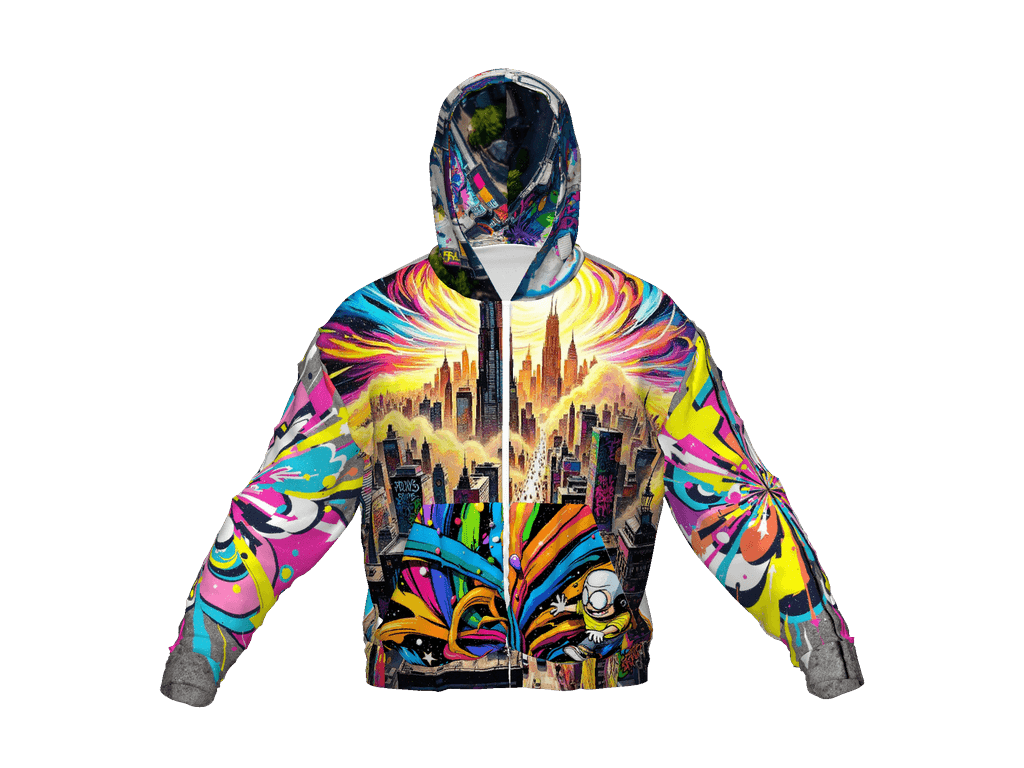 All-Over Print Recycled Unisex Zip Hoodie