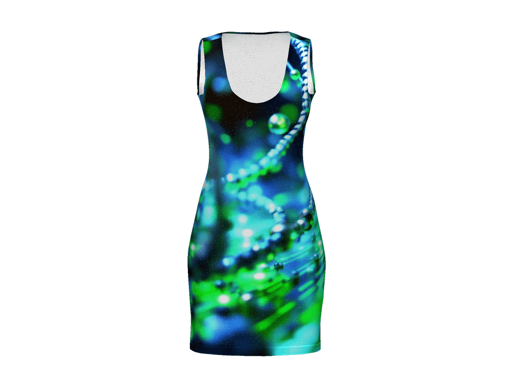 All-Over Print Bodycon Dress