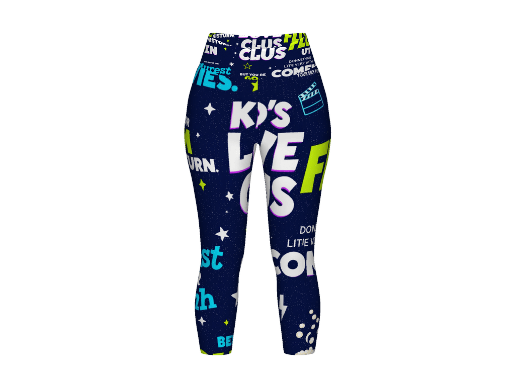 All-Over Print Yoga Capri Leggings