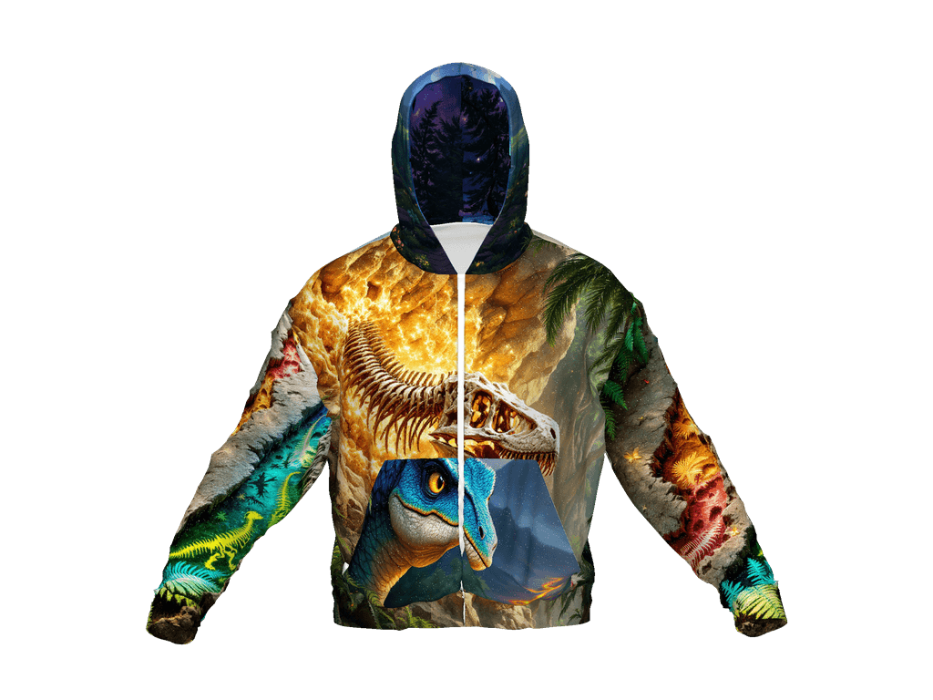 All-Over Print Recycled Unisex Zip Hoodie